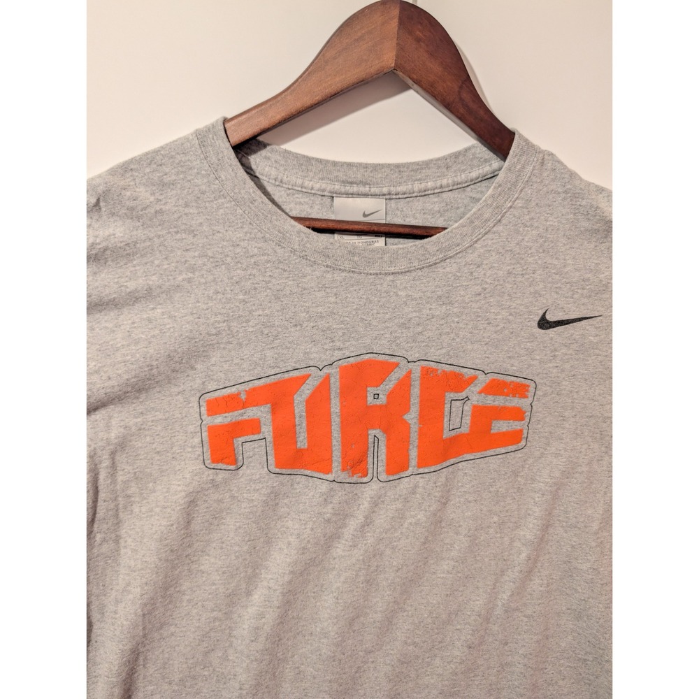 Nike Force Graphic T-Shirt Mens XL Gray Excellent 83 Basketball Sportswear Tee